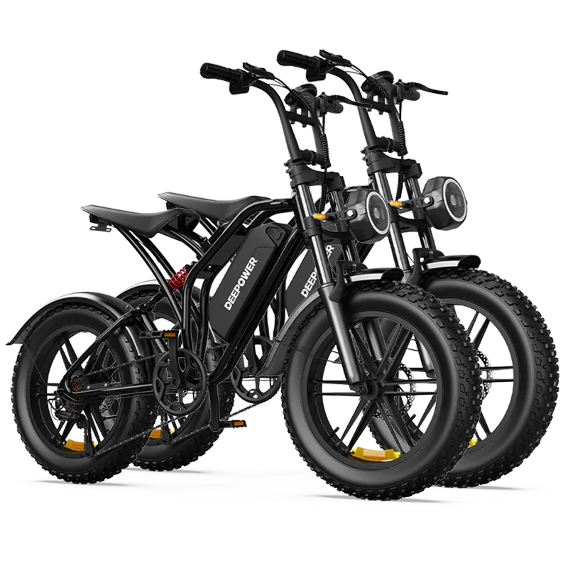 Deepower® S20 1500W Full Suspension Electric Bike for Off-Road & City – deepower Deepower® S20 1500W Full Suspension Electric Bike for Off-Road & City – deepower